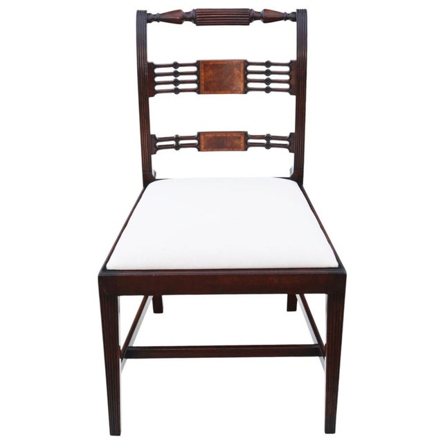 Wood Regency Revival Mahogany Dining Chairs from Thomas Clarkson & Sons, 1940s, Set of 8 For Sale - Image 7 of 13