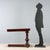 Charles X mahogany bedside table. Top with ribbed frame, filleting, and central maple leaf inlay. Drawer in the lower...