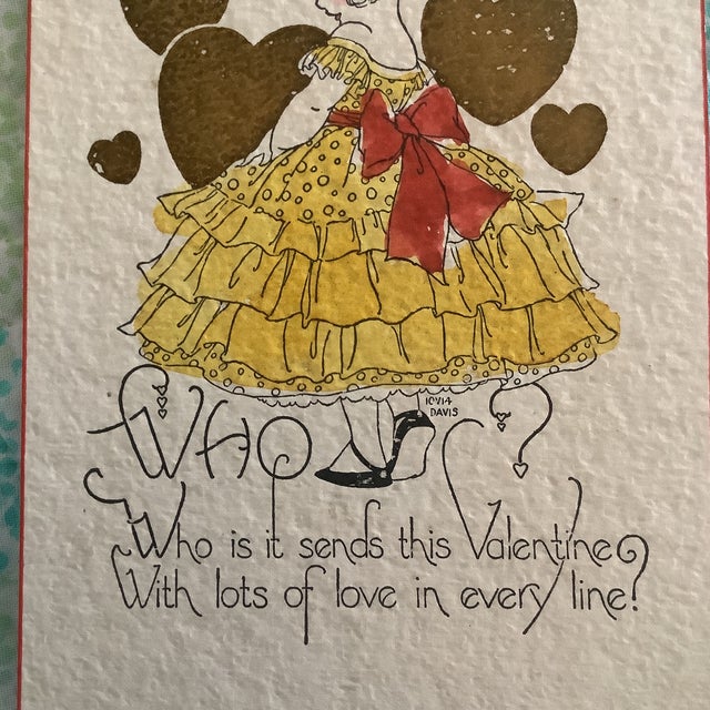 American Paper Valentine, 1927 For Sale - Image 3 of 3
