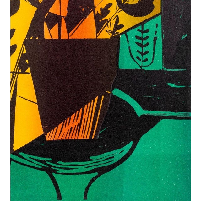 Irene Zevon Abstracted Still Life Lithograph For Sale - Image 4 of 8