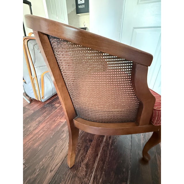 Mid-Century Hollywood Regency Hammary Cane Barrel-Back Chairs - A Pair For Sale - Image 10 of 12