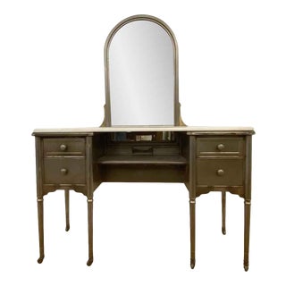 Antique 1920s Restored Steel Vanity For Sale