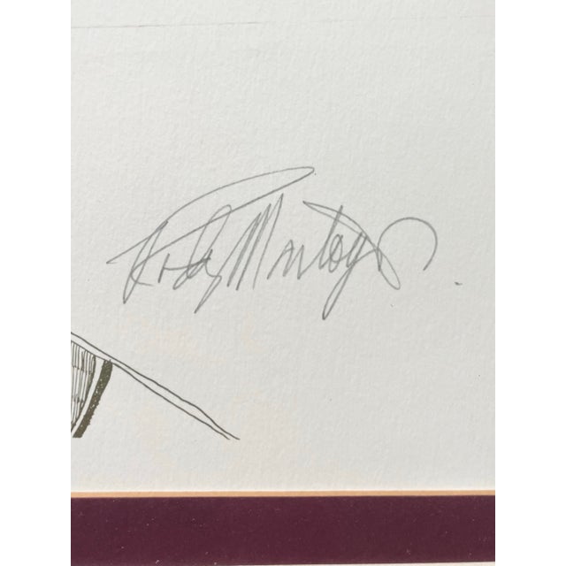 1970s Rudy Montoya “The Healer” Framed & Singed Large Lithograph Print For Sale - Image 4 of 9