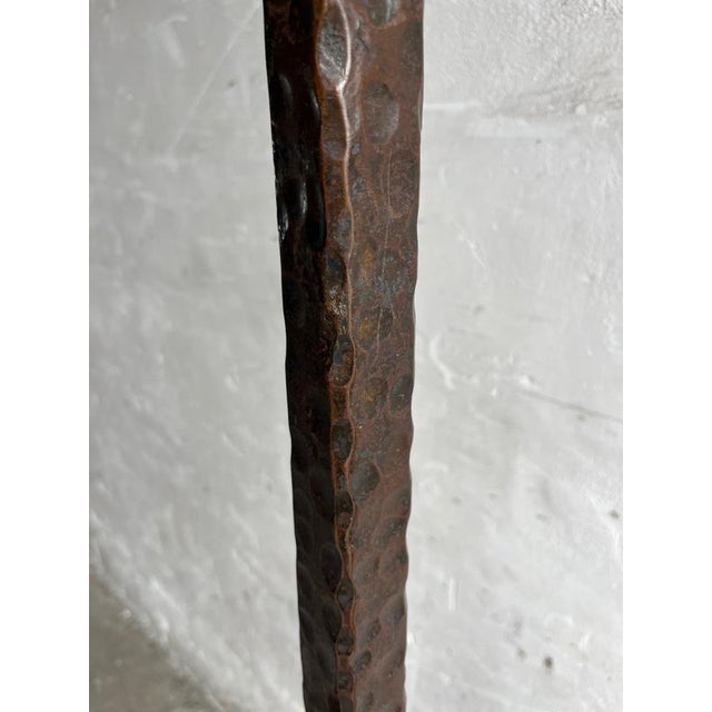 Brutalist Wrought Iron Sculpture Stand For Sale - Image 4 of 9