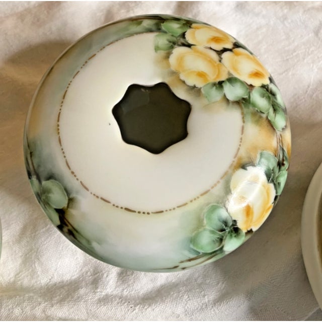 5 Pc Antique Leona Griffith by Vignaud Limoges Toilette Dresser Set For Sale - Image 6 of 10