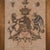 A Framed Antique Armorial Crest Engraving of John West, Earl of De La Warr, Viscount Cantalupe features a detailed coat of...