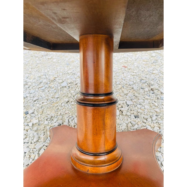 Handsome Mid Century Empire Inspired Side Table For Sale - Image 11 of 13