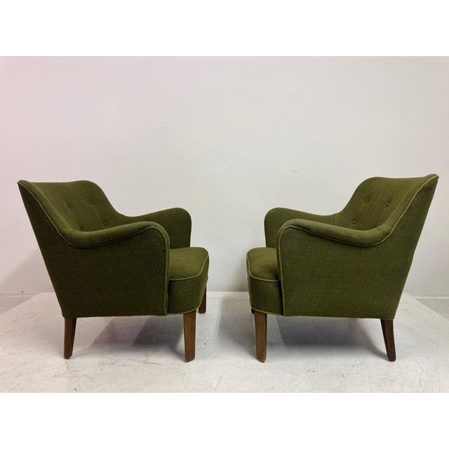 Mid-Century Modern Model 1748 Armchairs by Peter Hvidt for Fritz Hansen, Denmark, 1950s, Set of 2 For Sale - Image 3 of 12