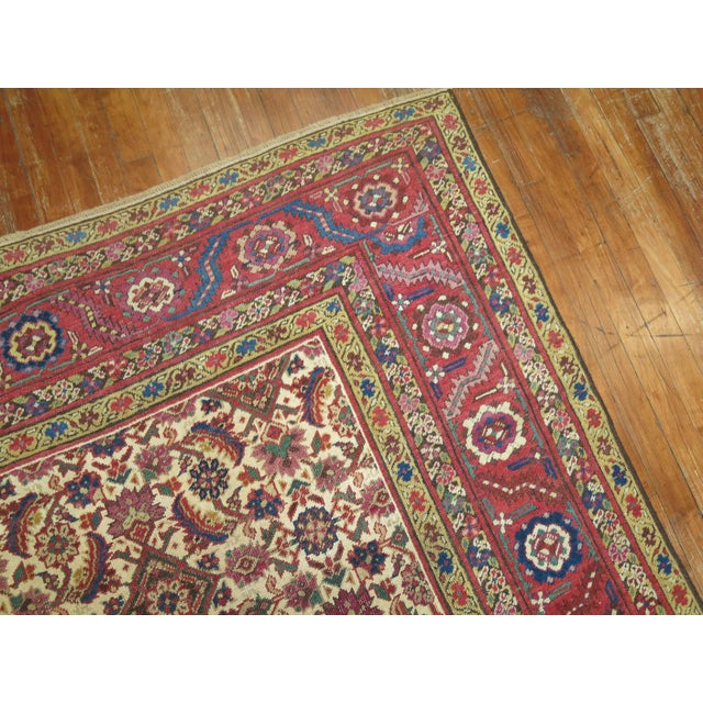 Zabihi Collection Antique Bakshaish Corridor Rug For Sale - Image 4 of 6