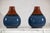 Pair of Artisan Ceramic Vases in Midnight Blue, Pre-Drilled for Lamp Conversion For Sale - Image 9 of 12