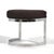 Upholstered Stool with Chrome Base For Sale In Chicago - Image 6 of 8