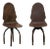 Vintage Mid Century Spanish Iron Swivel Chairs on Spider-Style Legs - a Pair For Sale