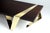 Louis Vuitton Gia Cinto Gold Coffee Table in Wood and Stainless Steel by Barberini & Gunnell For Sale - Image 4 of 9