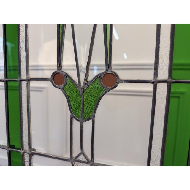 English Colonial Stained Glass Room Divider For Sale - Image 11 of 13