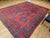 Vintage Turkish Oushak Hand-Knotted Rug, Red Geometric, Early 1900s, 9' x 11' For Sale - Image 11 of 18