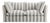 Sophie Conran Coco 2.5 Seater Sofa - Garden Grey Stripes with Knife Edge Cushion For Sale