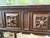 CIRCA 1910 JACOBEAN-STYLE SERVER In Oak With Two Drawers. With Satinwood Floral-Inlaid Front And Spiral-Turned Front Legs....