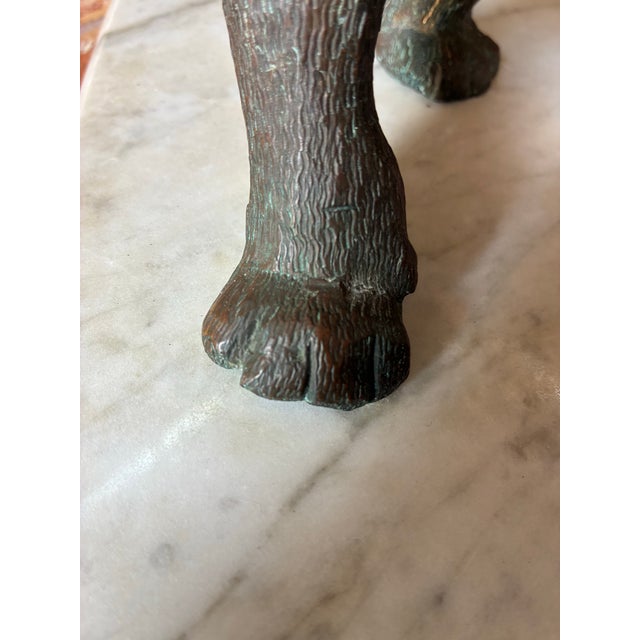 Late 20th Century Statue Bronze Lion For Sale - Image 10 of 11