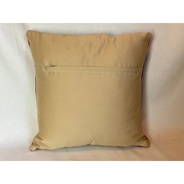 Textile Late 20th Century Multi-Stripe Pillow For Sale - Image 7 of 7