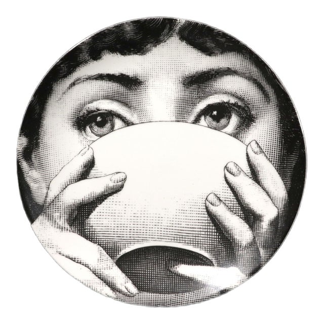 Fornasetti Porcelain Themes & Variation Plate, Pattern 191 For Sale