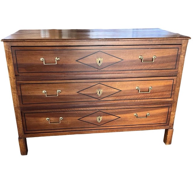 19th Century French Louis XVI Commode in Walnut For Sale - Image 14 of 14