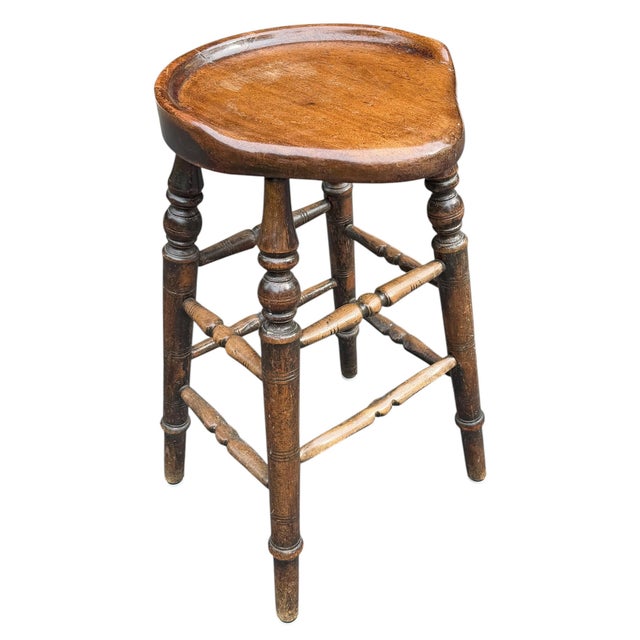 19th Century English Pub Stool For Sale - Image 4 of 15