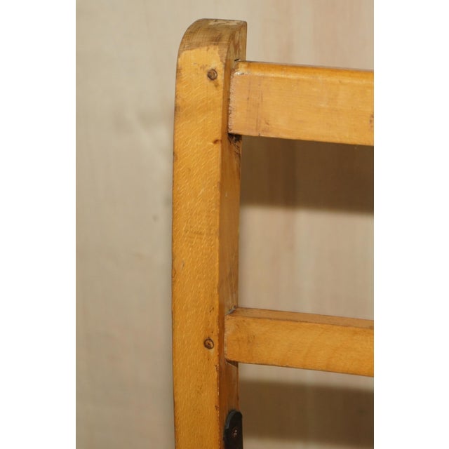 English Oak Stacking Chairs with Period Finish, 1930s, Set of 4 For Sale - Image 10 of 16