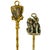 Bring traditional English hearth charm to your space with this vintage pair of solid brass fireplace toasting forks by...