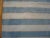 Textile 1930s Blue White Stripe Antique Indian Cotton Dhurrie Carpet 12' X 18' 6" Flatweave Wool Rug For Sale - Image 7 of 9