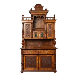 Wilhelminian Style Sideboard Cabinet, Late 1800s For Sale