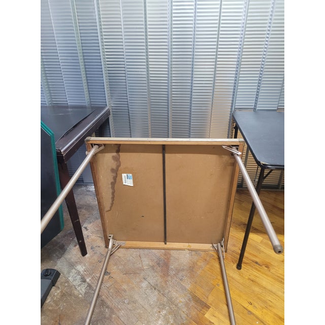 1950s Vintage Samsonite Card Table For Sale In San Diego - Image 6 of 10