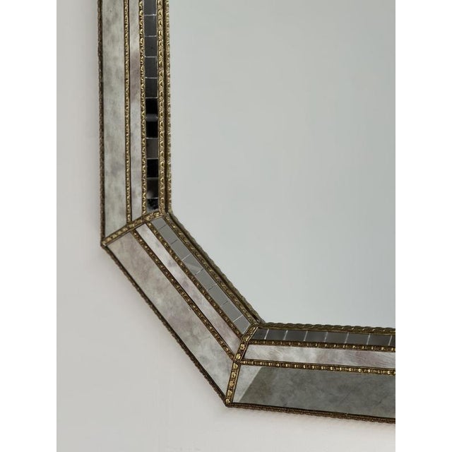 Contemporary Hollywood Regency Spanish Mosaic Mirror, 1980s For Sale - Image 3 of 9