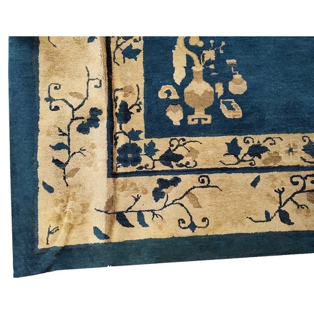 Boho Chic Early 20th Century Chinese Peking Carpet ( 9'1" x 11'3" - 277 x 343 ) For Sale - Image 3 of 5