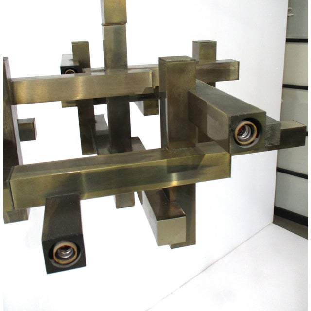Gaetano Sciolari 1970s Gaetano Sciolari Cityscape Chandelier For Sale - Image 4 of 14
