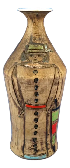 20th Century Modern Anthropomorphic Ceramic Bottle Vase by Fanciullacci Brothers for Fratelli Fanciullacci, Italy, 1940s
