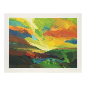David Leverett, Greenfields: Sacred Garden Series, Lithograph