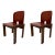 Set of Leather 121 Chairs by Afra & Tobia Scarpa for Cassina, 1967 For Sale