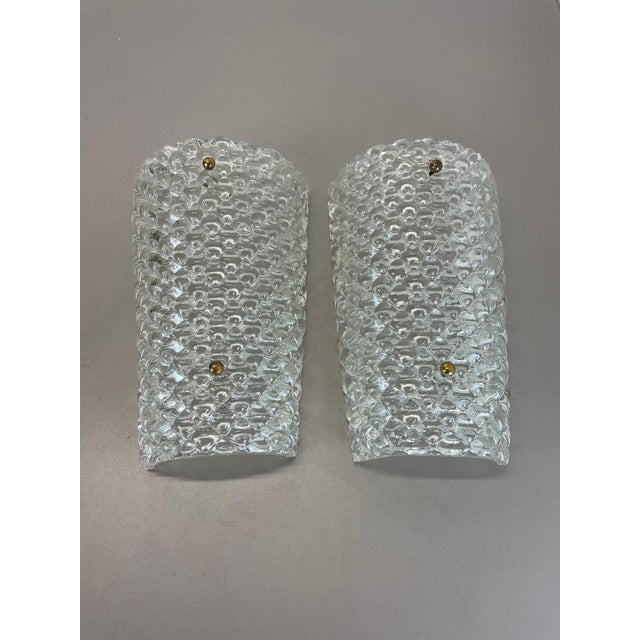 Austrian Diamond Crystal Glass Wall Lights, 1950s, Set of 2 For Sale - Image 16 of 18