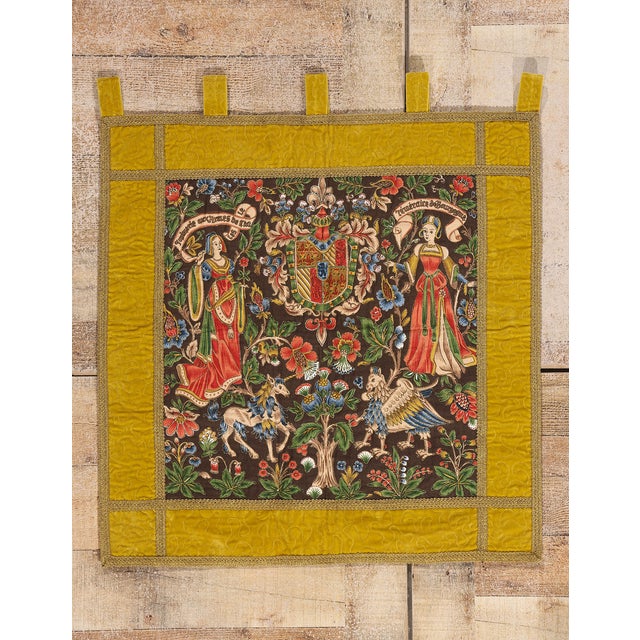 79418 Antique French Tapestry, 02'05 X 02'06 For Sale - Image 10 of 10