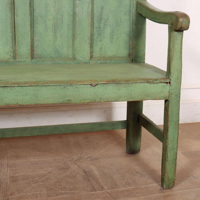 Vintage Welsh Farmhouse Bench in Pine For Sale - Image 5 of 12