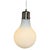 White Frosted Glass Bulb Lamp For Sale - Image 8 of 8