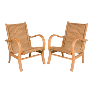 Erich Dieckmann Bauhaus Lounge Chairs, a Pair