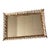 Vintage Hollywood Regency Mirrored Vanity Tray Gold Gilt Filigree Frame For Sale
