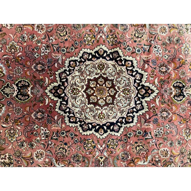 Vintage Persian Tabriz, 6'8" X 10' For Sale In New York - Image 6 of 10