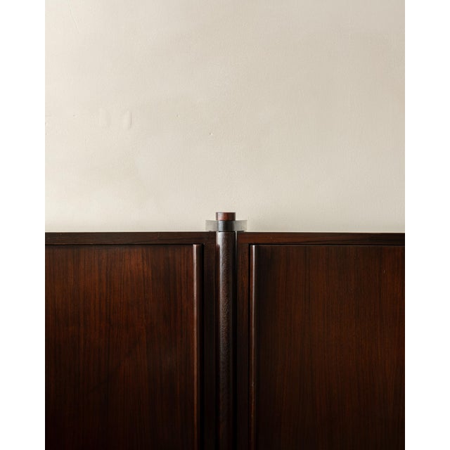 Black Rosewood Archimede Sideboard by Hirozi Fukuoh for Gavina, 1960s For Sale - Image 8 of 18