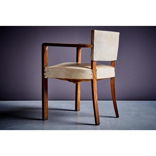 Wood Italian Art Deco Armchair, 1930s For Sale - Image 7 of 8