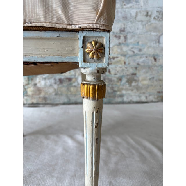 Antique White Pair of Antique Neoclassical Painted Side Chairs – Provenance From the Heiress of Macy’s Estate For Sale - Image 8 of 15
