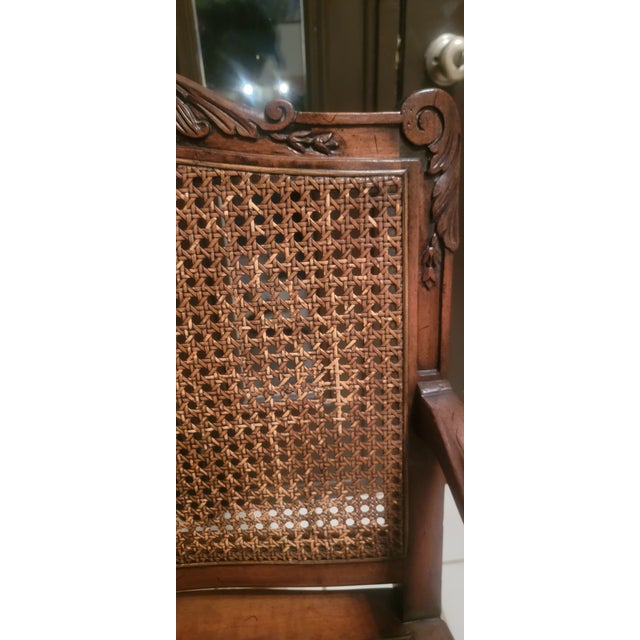 Pair of Antique French Louis XV Style Carved Armchairs For Sale - Image 16 of 18