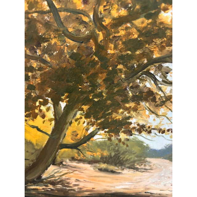 Chocolate 1971 Signed James L. Reed Original Oil Painting – Framed Canvas – American Landscape For Sale - Image 8 of 10