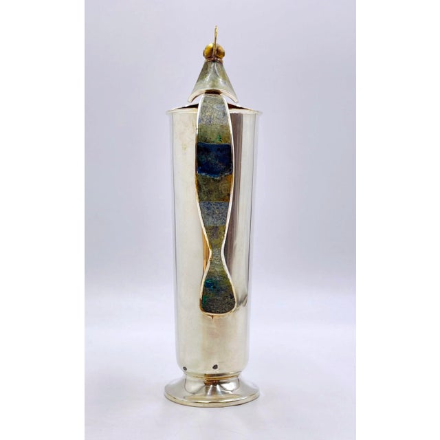 1960s Los Castillo "Bird of Paradise" Pitcher, Mexican Modern Silversmithing For Sale - Image 10 of 18